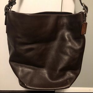 Vintage Coach Leather Legacy Duffle Sac Bucket Bag X-Large Style 9151